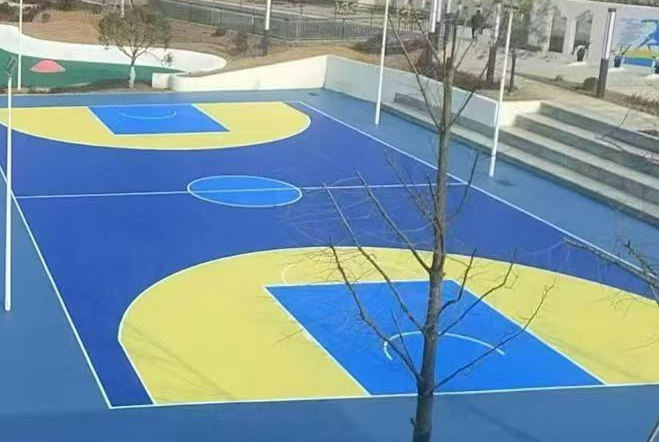 白银市硅pu球场材料透气型塑胶跑道 - 方案