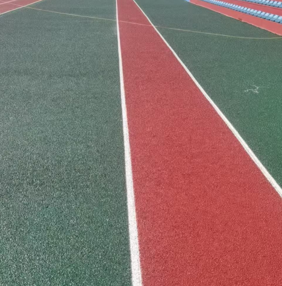白银市半预制型跑道塑胶跑道材料 - 方案